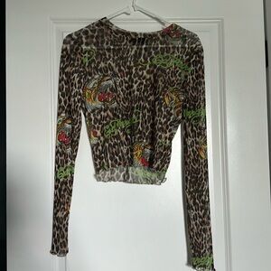 Ed hardy sheer top